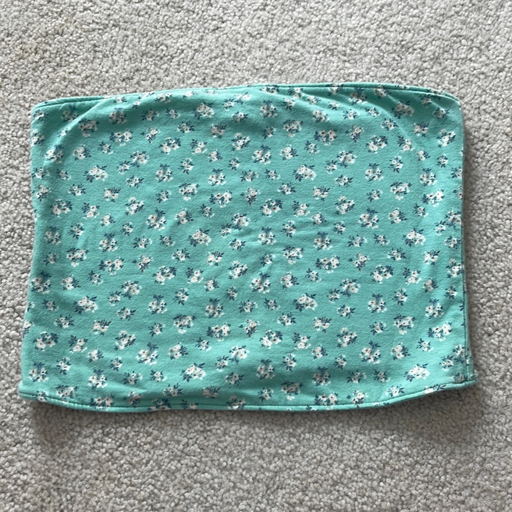 Reversible green tube top